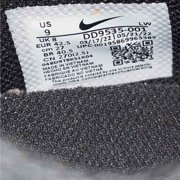 NEW Nike Precision VI 6 Men's Basketball Shoes Black anthracite DD9535-001 Sz 9 - Picture 6 of 11